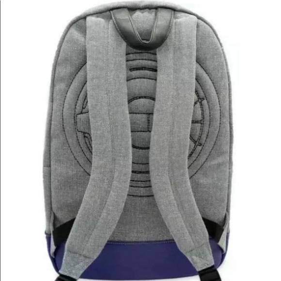 Disney Marvel Eternals Logo Backpack Kids Bag, Gray/Blue/Yellow Disney Parks new - Picture 2 of 4
